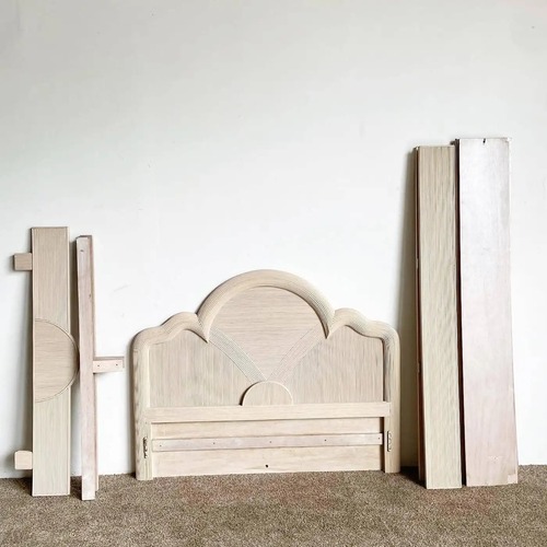 Used Vintage Boho Chic Pencil Reed Queen Bed  for sale on AptDeco