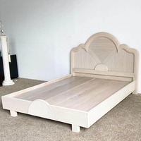 Vintage Boho Chic Pencil Reed Queen Bed 