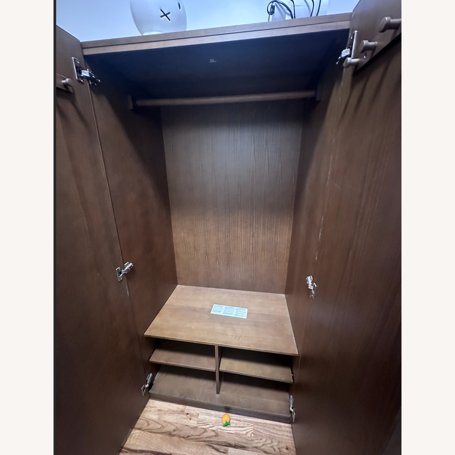 CB2 Reflection Dark Brown Wood Armoire - image-2