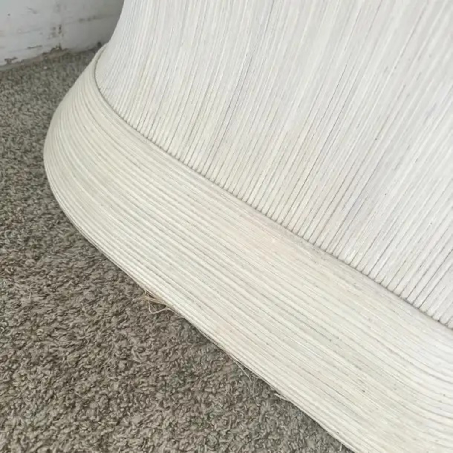 Vintage Boho Chic Ribbon Pencil Reed Sofa - image-7