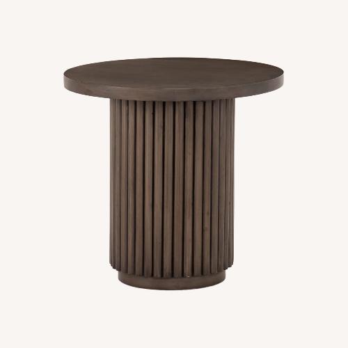 Used Four Hands Rutherford Dark Brown Wood Side Table for sale on AptDeco