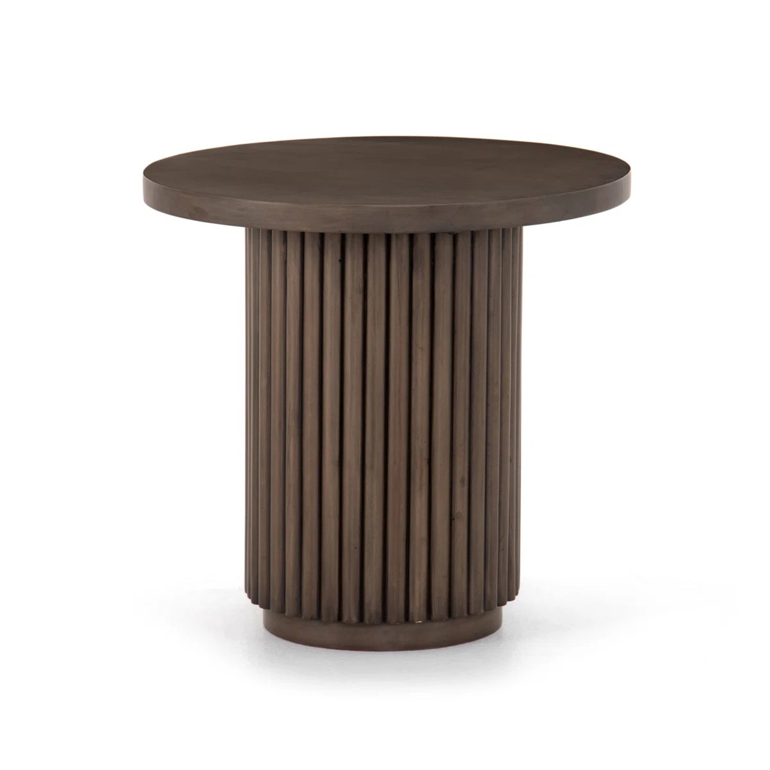 Four Hands Rutherford Dark Brown Wood Side Table - image-1