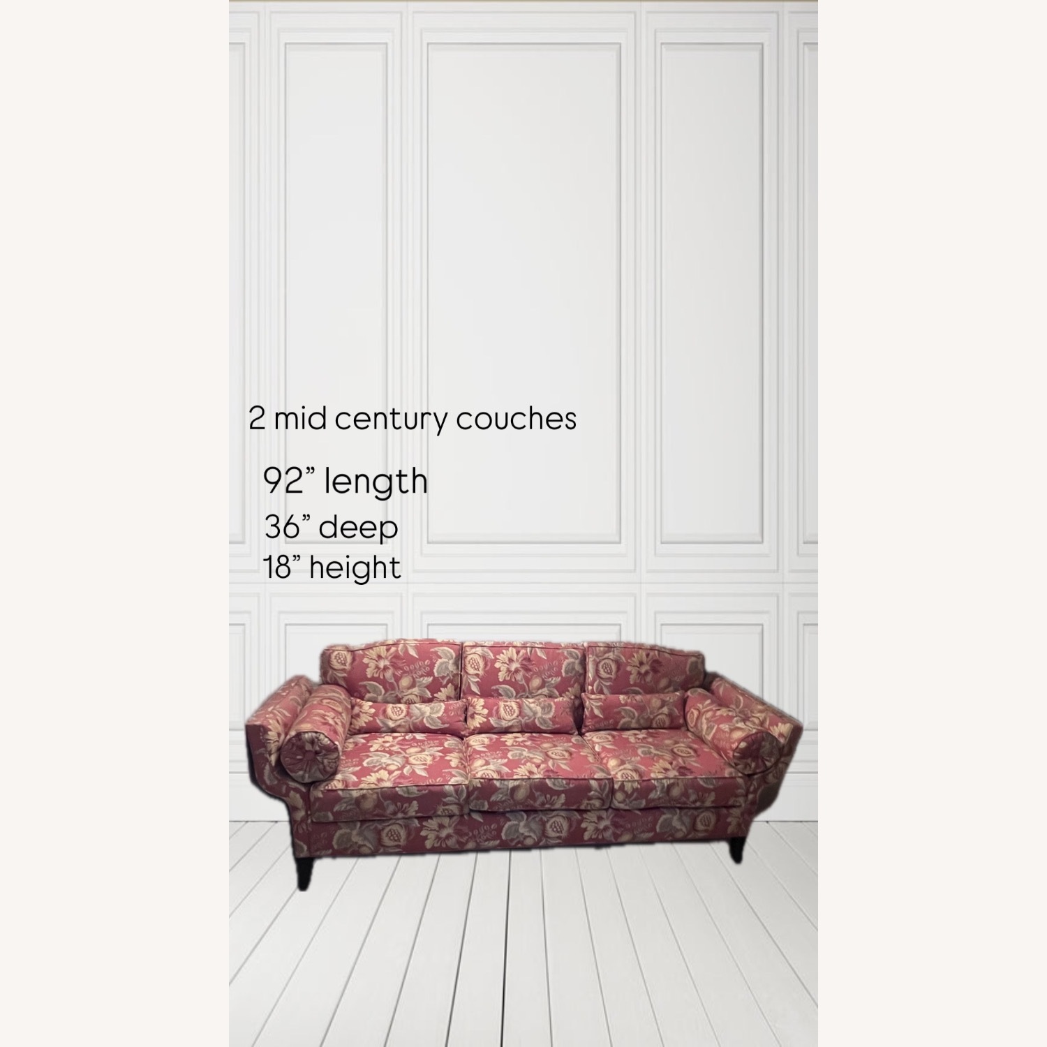 Printed Mid Century Couch - image-3