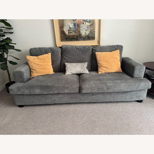 Used Light Brown Fabric 3+ Seater Sofa for sale on AptDeco
