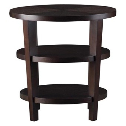 Used Crate & Barrel Dark Brown Wood Side Tables for sale on AptDeco