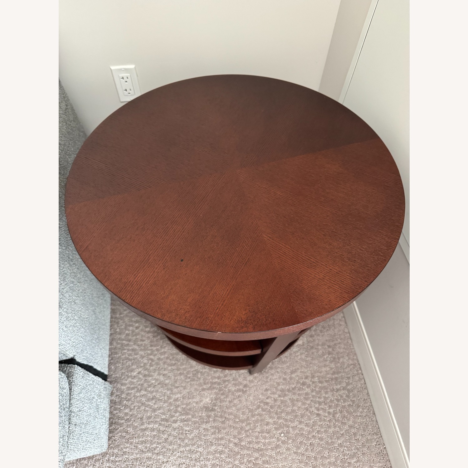 Crate & Barrel Dark Brown Wood Side Tables - image-3