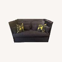 Dark Gray Wool Sleeper Sofa