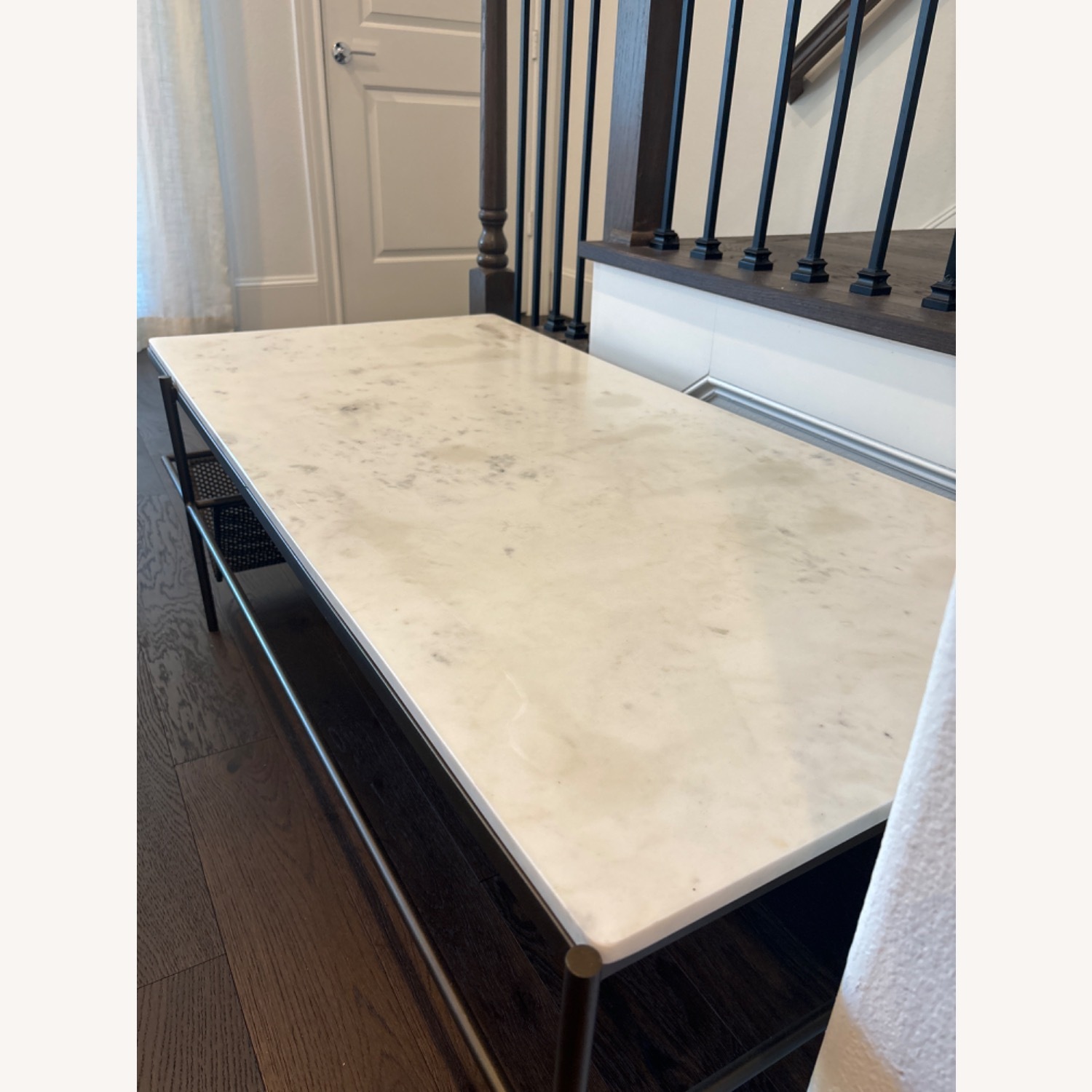 Pottery Barn Marble Coffee Table - image-7