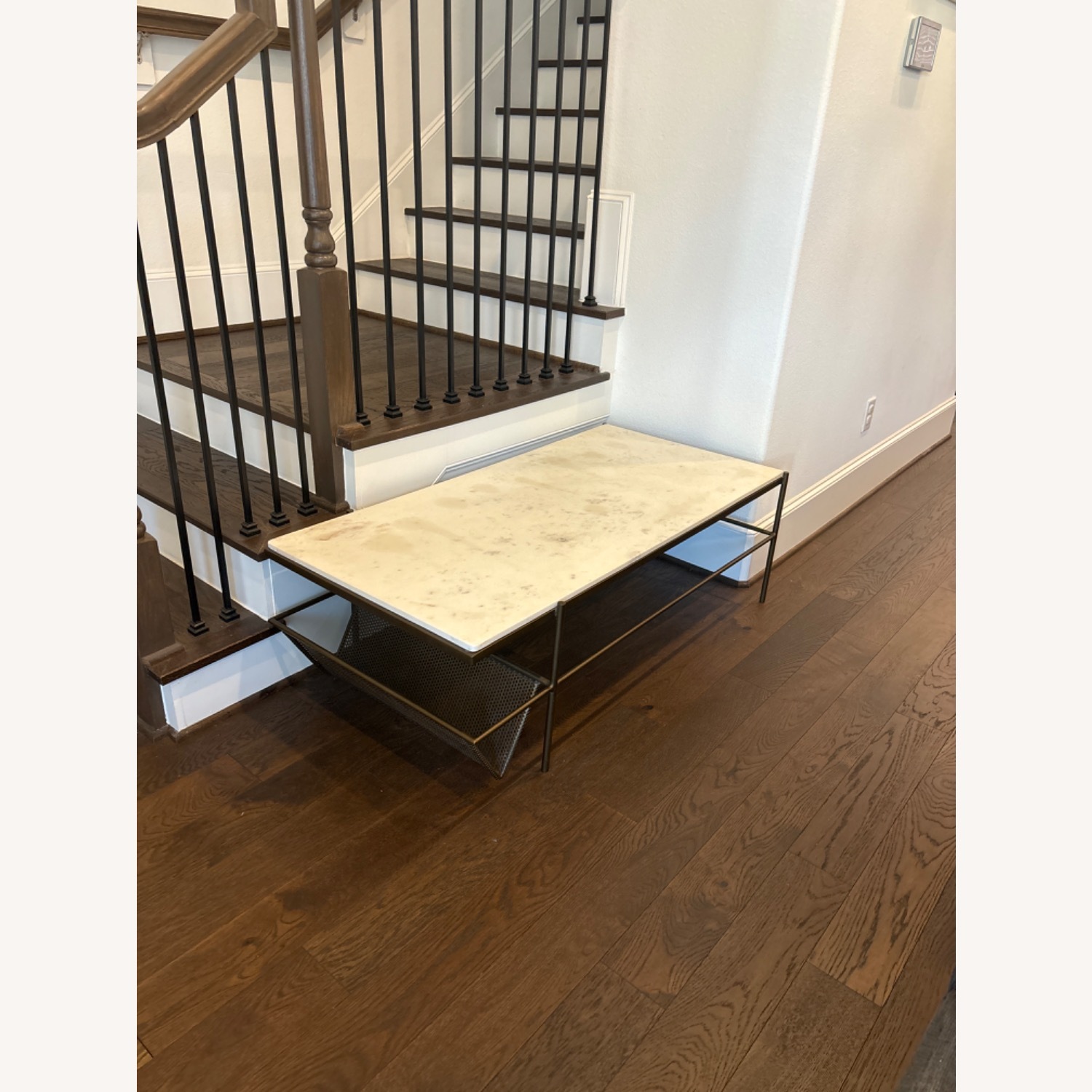 Pottery Barn Marble Coffee Table - image-2