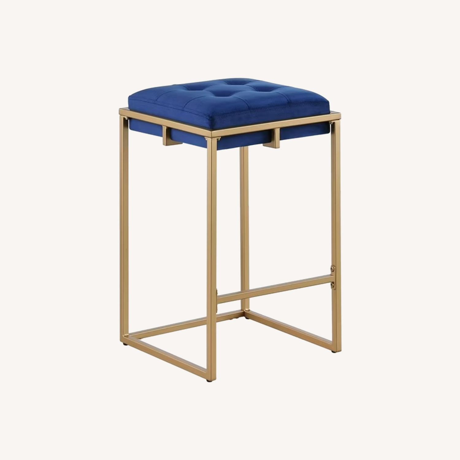 Coaster Fine Furniture Green Velvet Stools - image-0