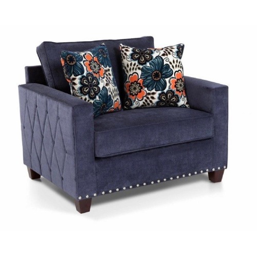 Used Bob's Discount Furniture Melanie Chair and a Half in Blue for sale on AptDeco