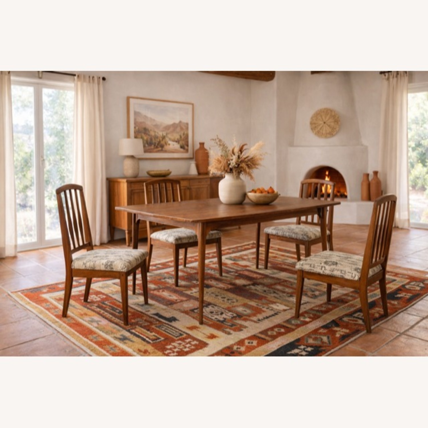 Broyhill Furniture Dark Brown Wood Dining Set - image-1