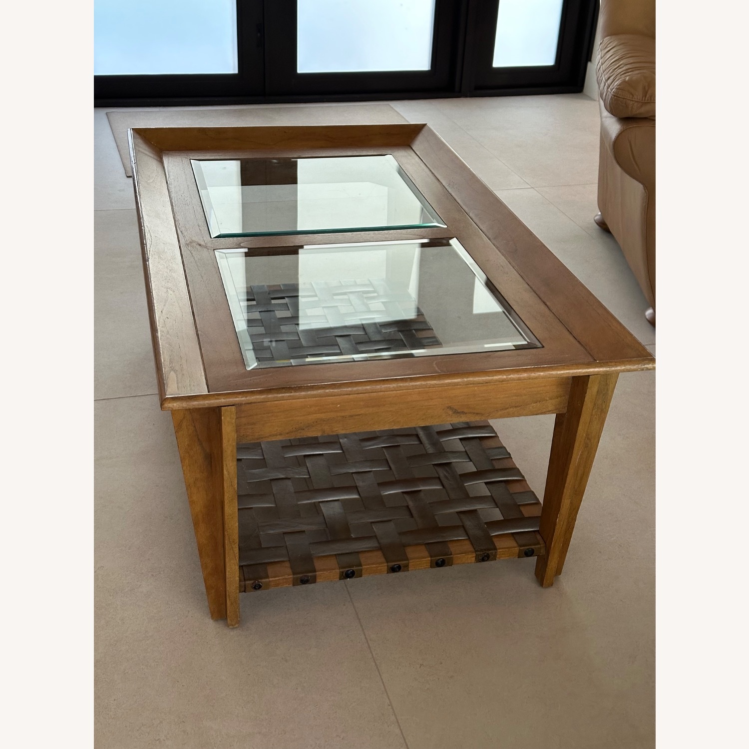 Rooms To Go Light Brown Wood Coffee Table - image-6