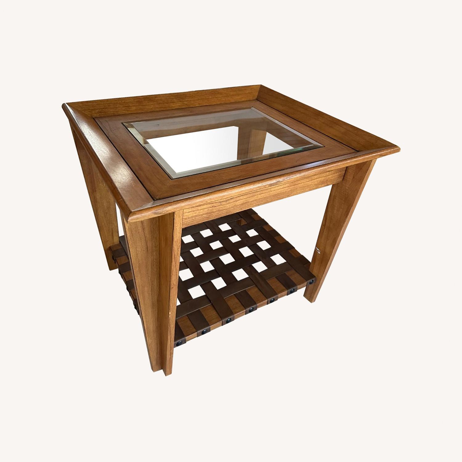 Rooms To Go Natural Wood Side Table - image-0