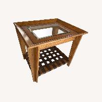 Rooms To Go Natural Wood Side Table