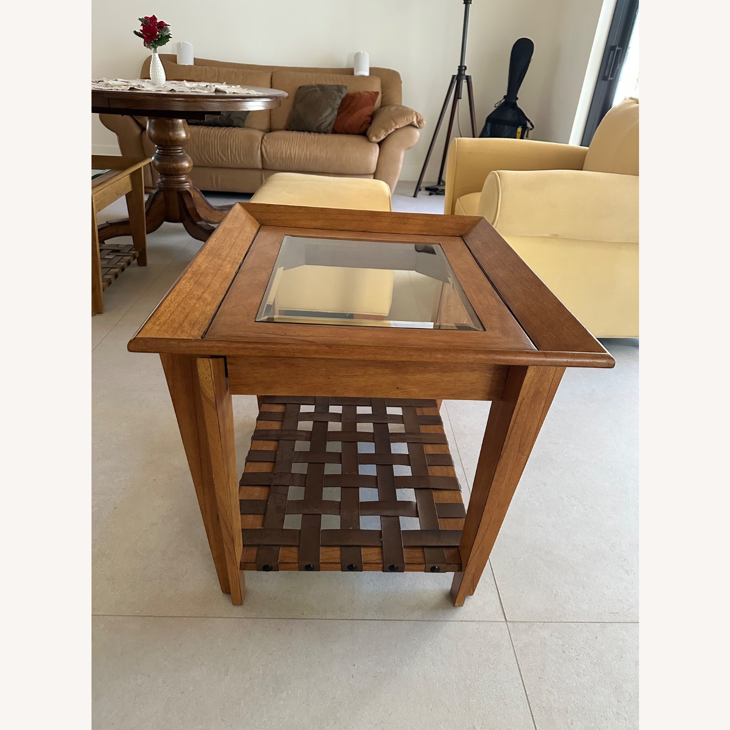 Rooms To Go Natural Wood Side Table - image-3
