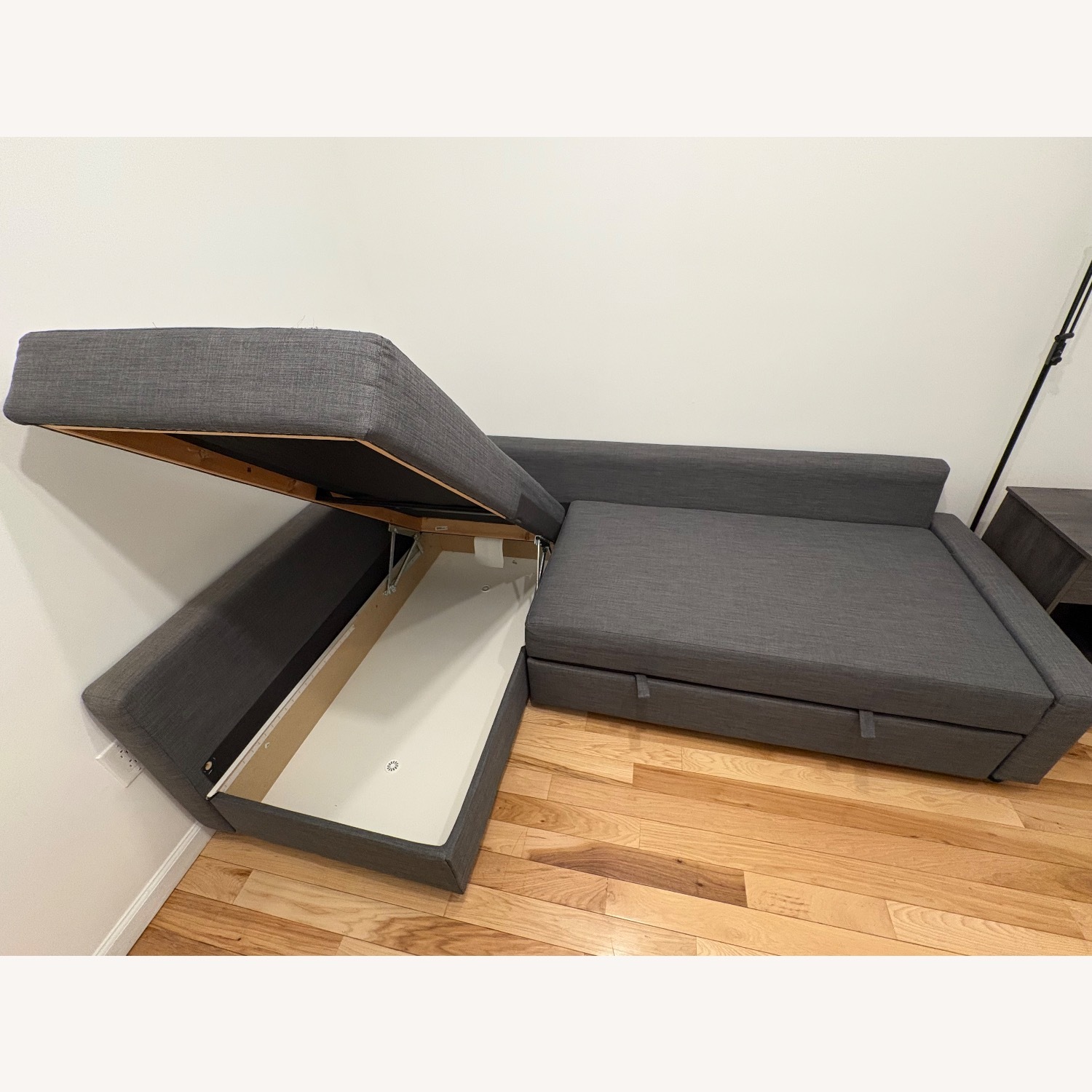 IKEA Dark Gray Fabric Sleeper Sofa - image-10
