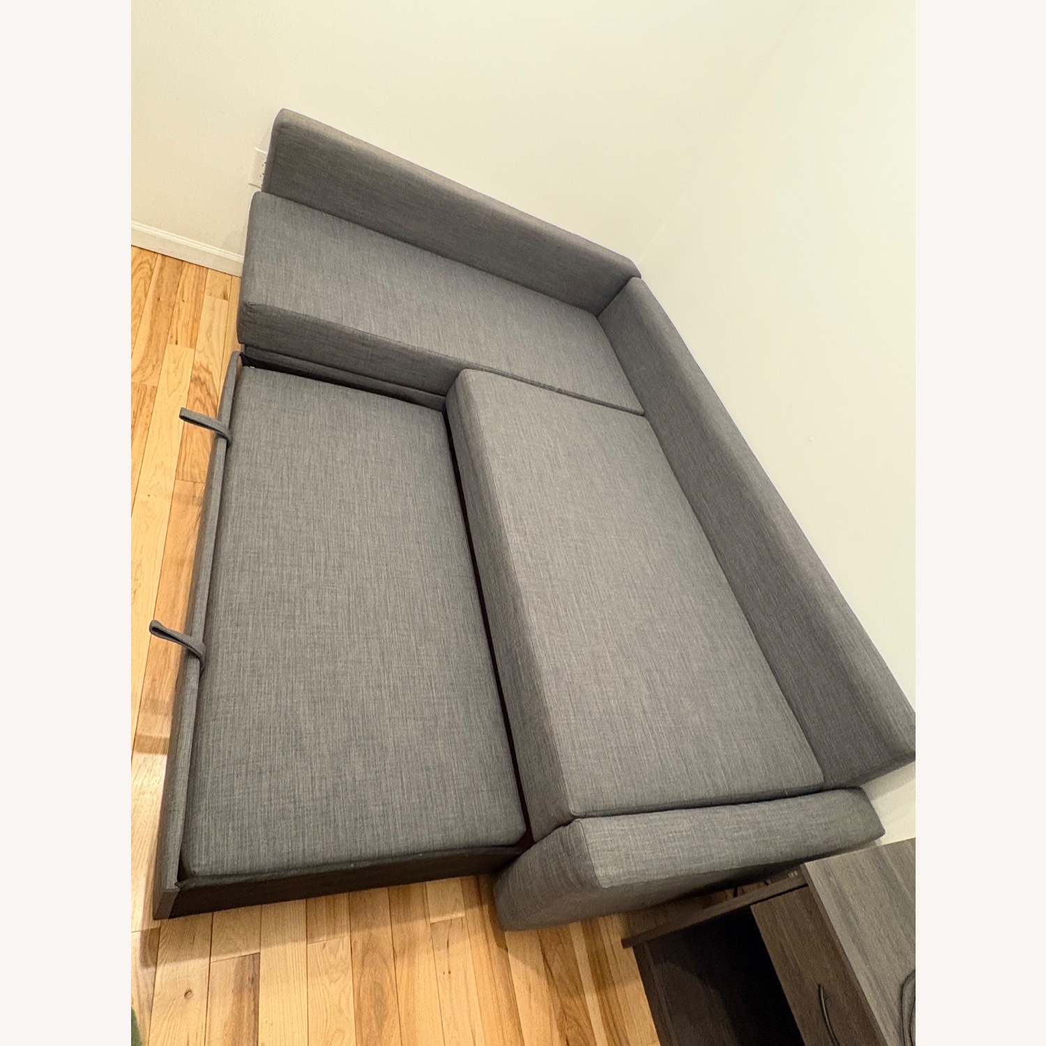 IKEA Dark Gray Fabric Sleeper Sofa - image-5