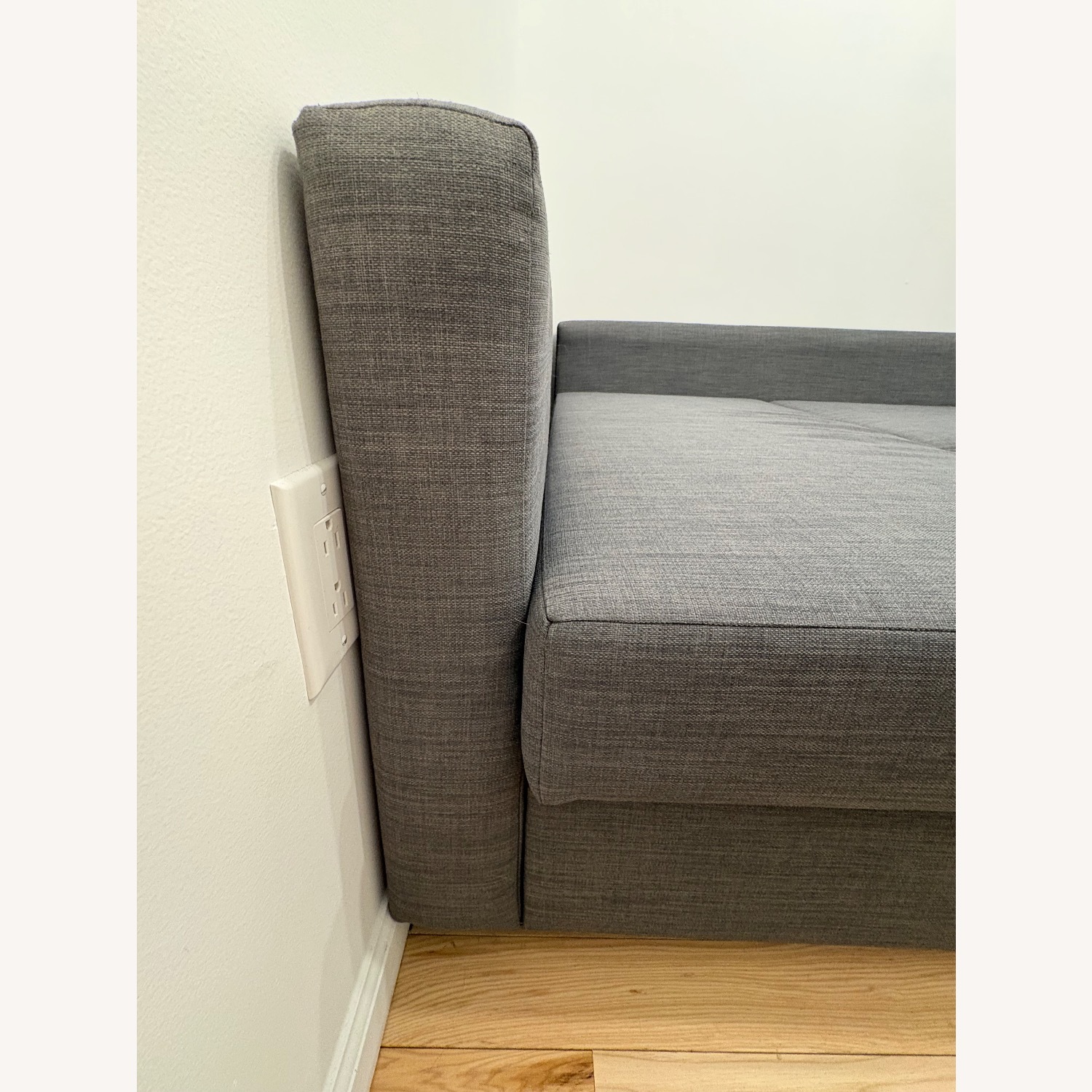 IKEA Dark Gray Fabric Sleeper Sofa - image-11