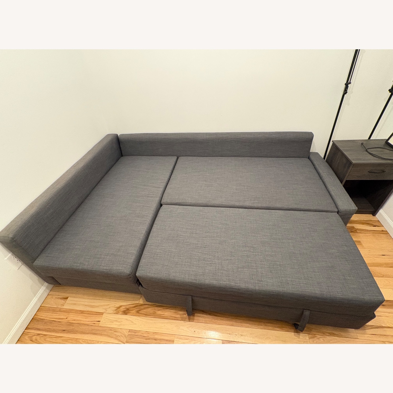 IKEA Dark Gray Fabric Sleeper Sofa - image-7
