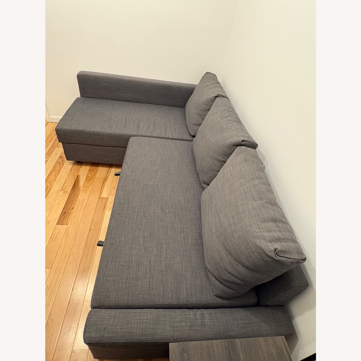 IKEA Dark Gray Fabric Sleeper Sofa - image-2