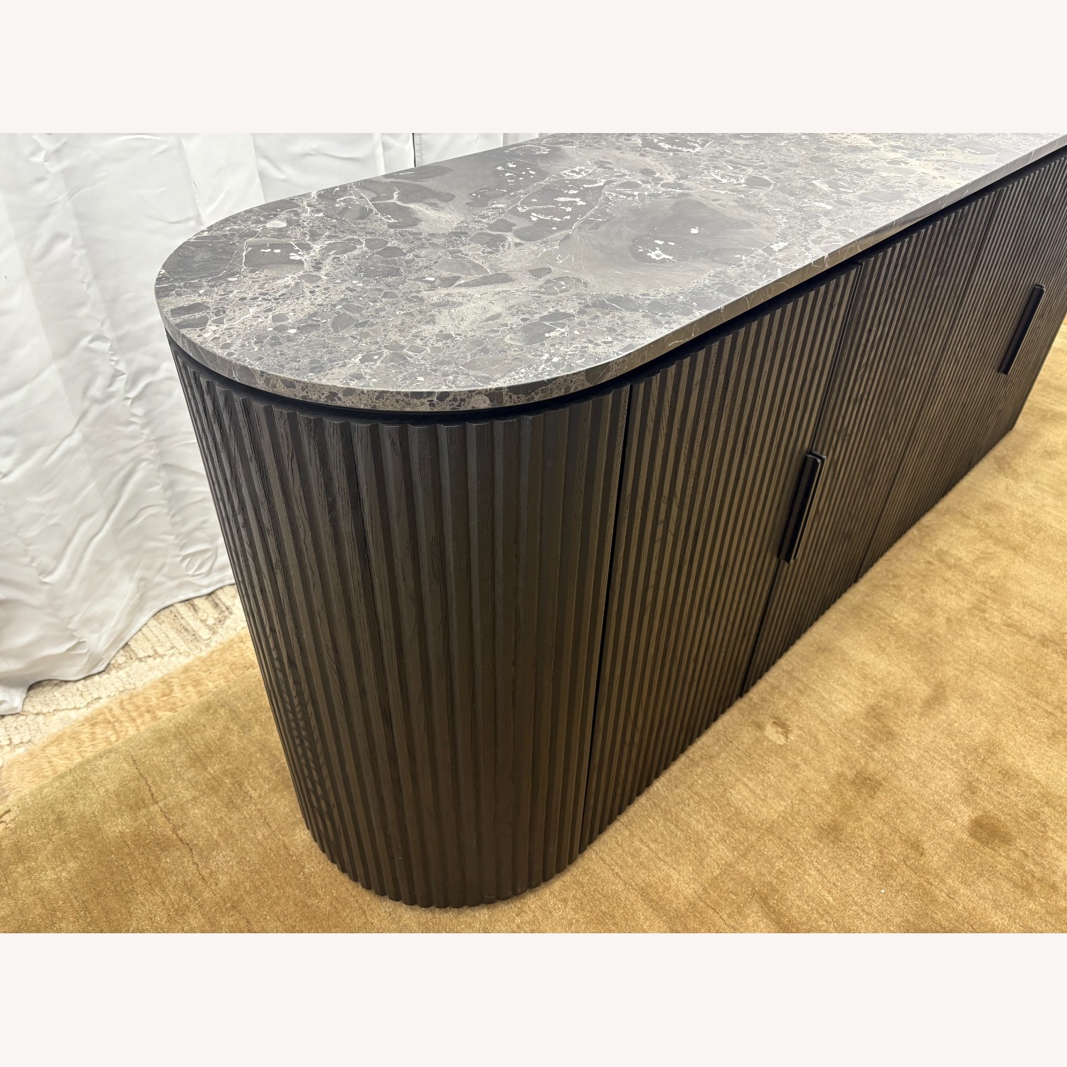 Restoration Hardware Byron Emperador 4-Door Sideboard – 84” - image-17