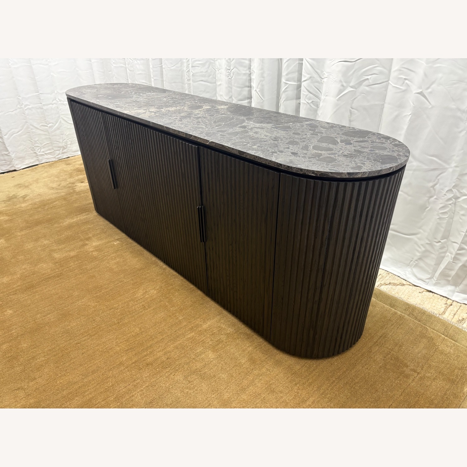 Restoration Hardware Byron Emperador 4-Door Sideboard – 84” - image-27