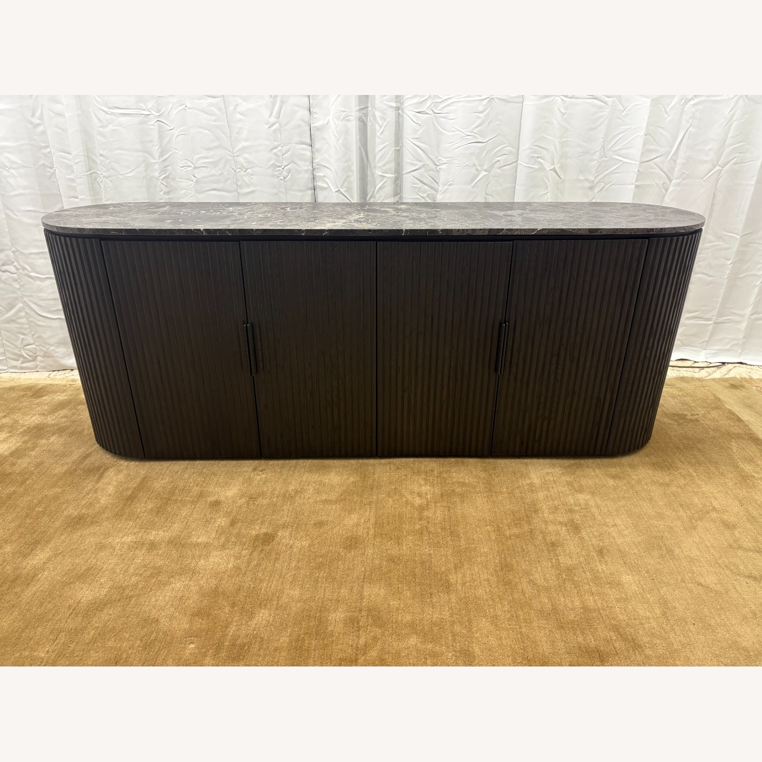 Restoration Hardware Byron Emperador 4-Door Sideboard – 84” - image-4