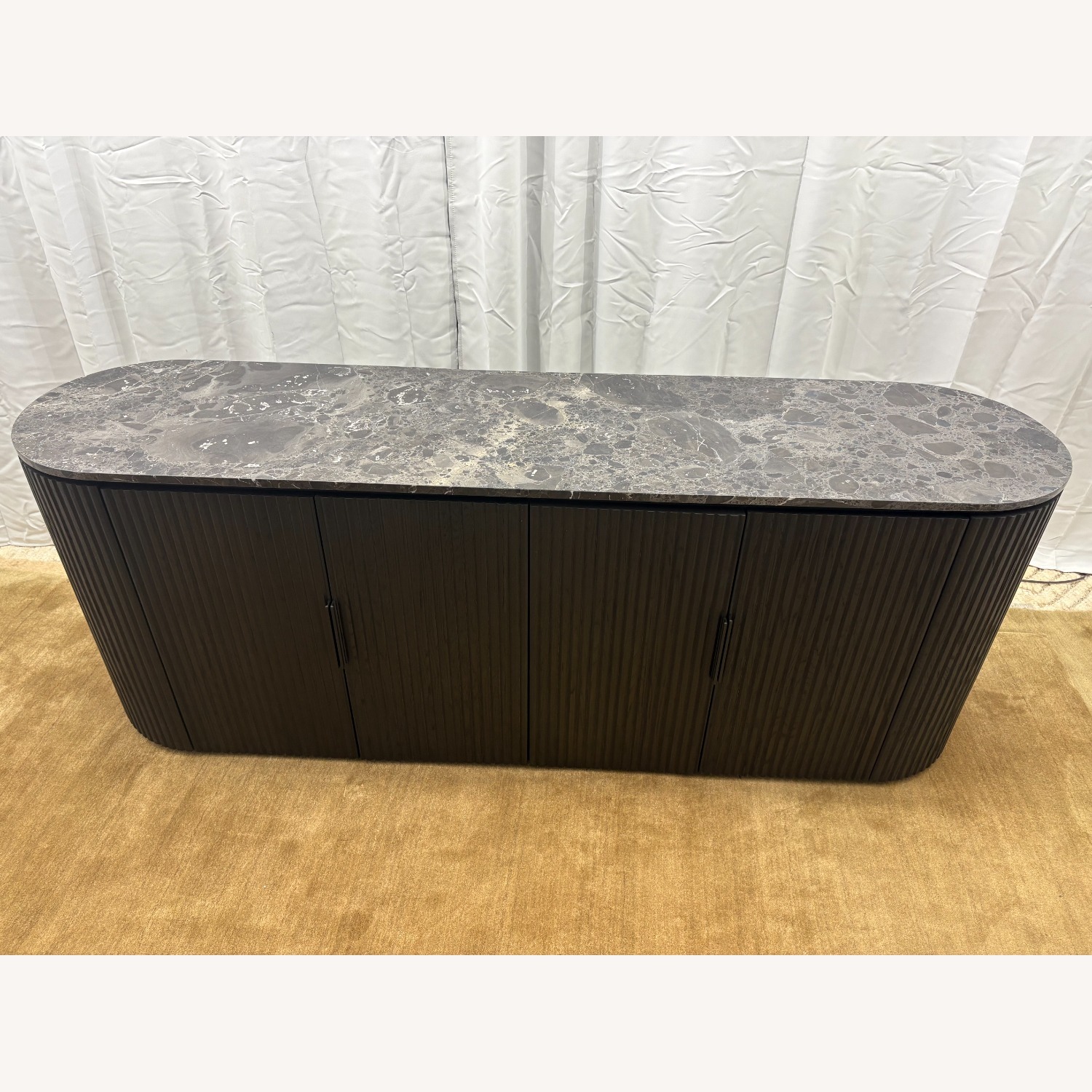 Restoration Hardware Byron Emperador 4-Door Sideboard – 84” - image-2