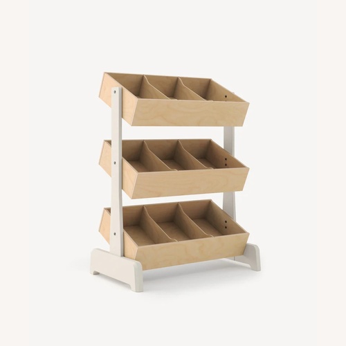 Used Oeuf Toy Store Toy Shelves in Walnut/White   for sale on AptDeco