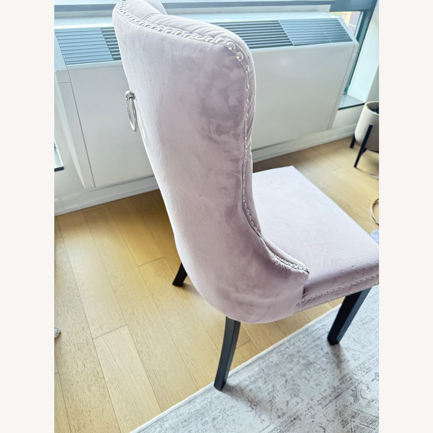 Pink Velvet Dining Chairs - image-2