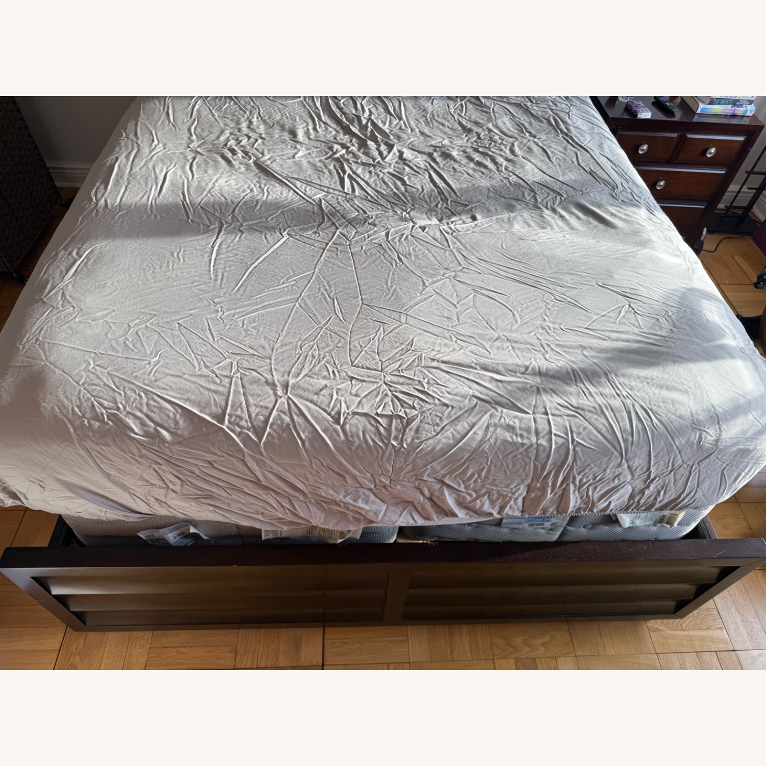 Macy's Dark Brown Wood Queen 4-Drawer Storage Bed - image-3