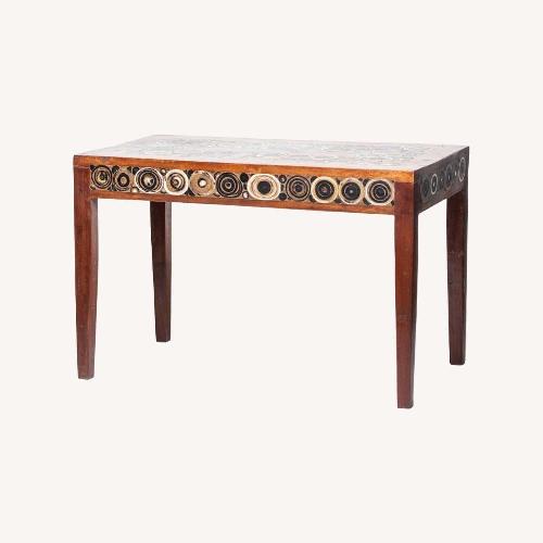 Used Labadi (Ghana) Decorative Inlay Coffee Table for sale on AptDeco
