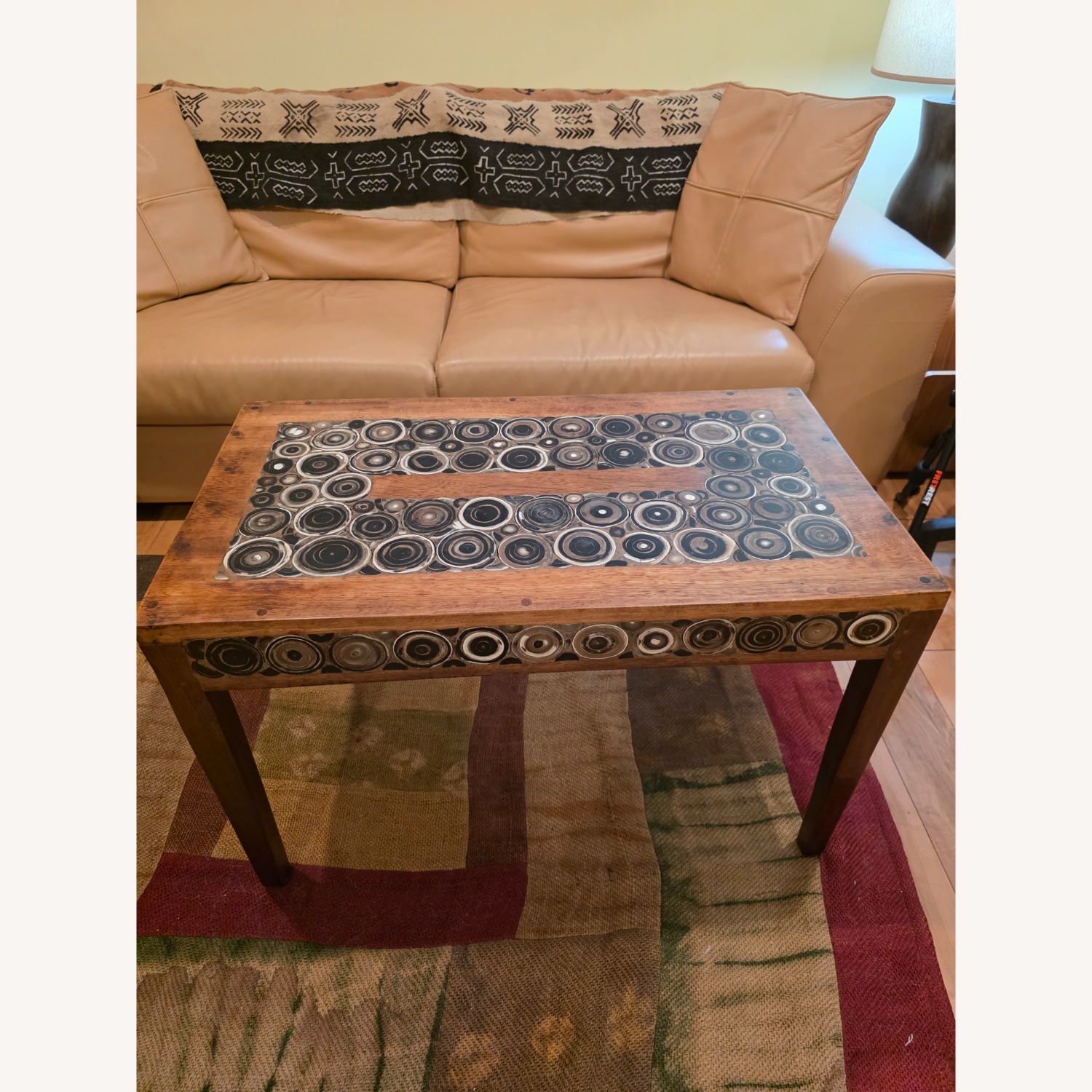 Labadi (Ghana) Decorative Inlay Coffee Table - image-1