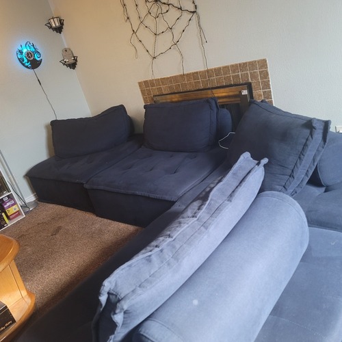 Used AFW Ashton Modern Navy blue 4pc Sectional for sale on AptDeco
