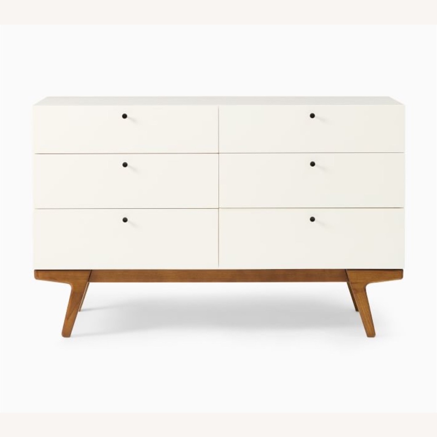 West Elm Kids Modern White Wood Dresser - image-1
