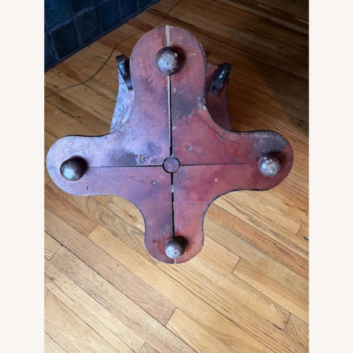 Antique Walnut Rococo Revival Piano Chair - image-16