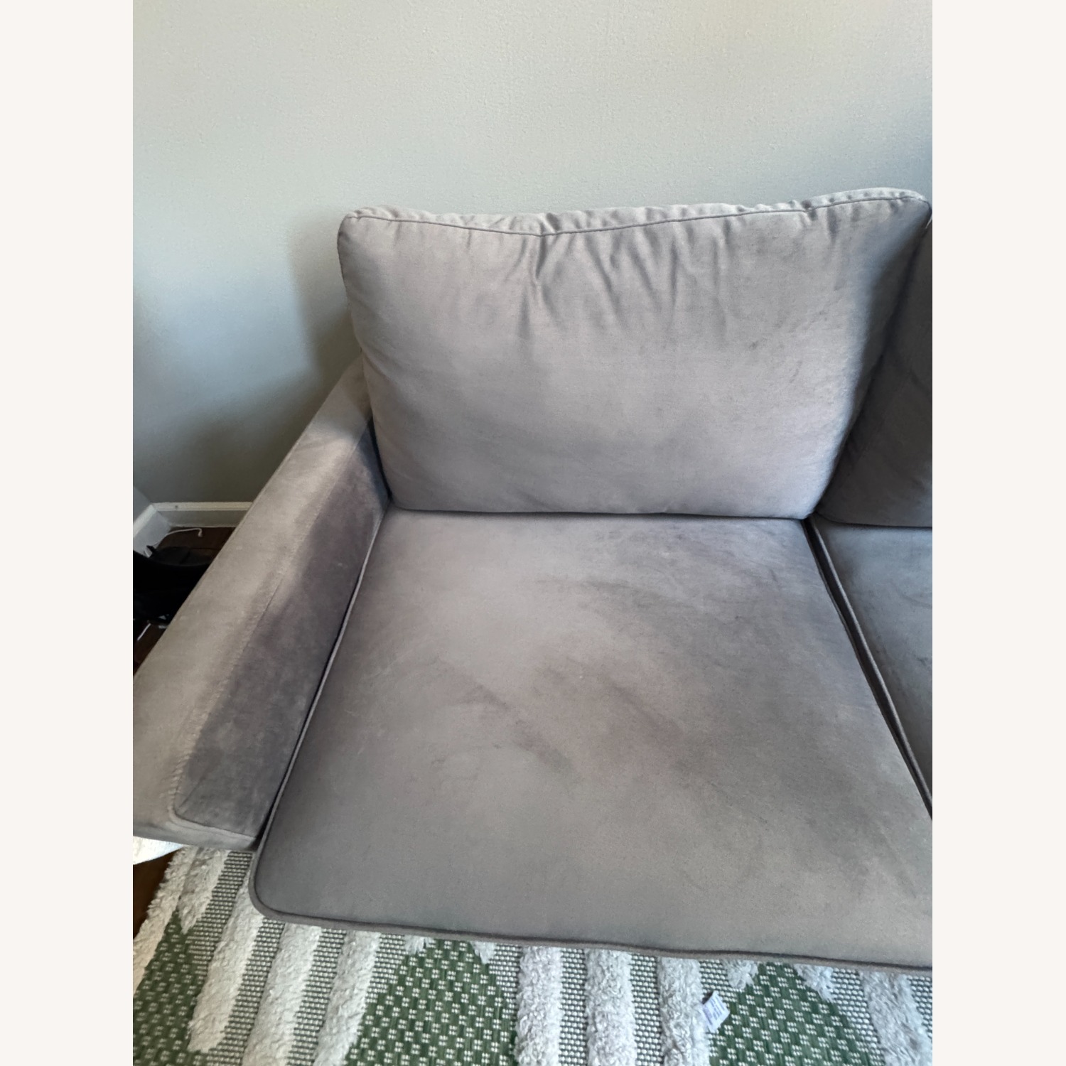 Wayfair Dark Gray Velvet Sleeper Sofa - image-8