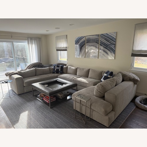 Used Light Gray Fabric 3+ Piece Sectional for sale on AptDeco