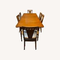Bassett MCM Palerno Expandable Table + 6 Chairs