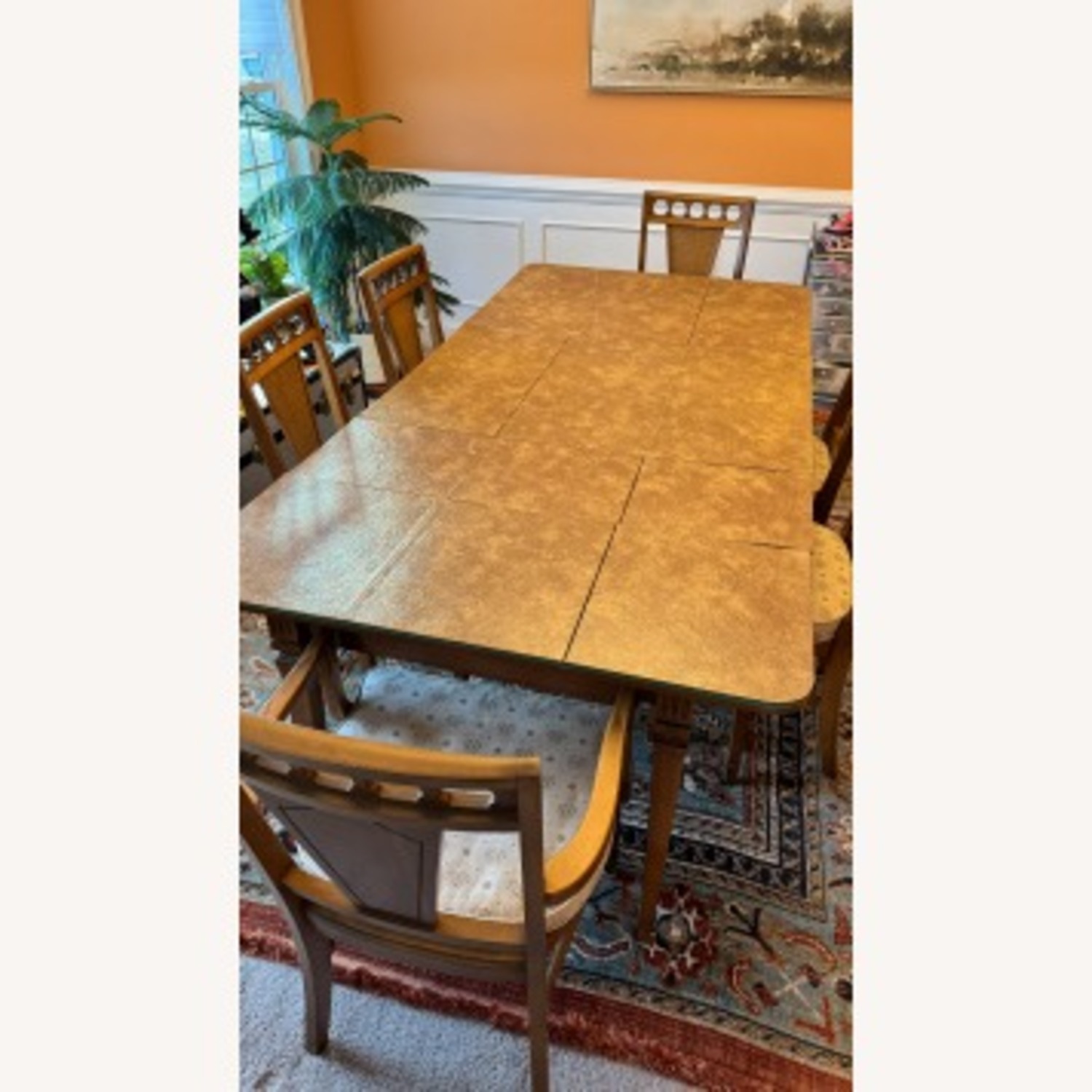 Bassett MCM Palerno Expandable Table + 6 Chairs - image-9