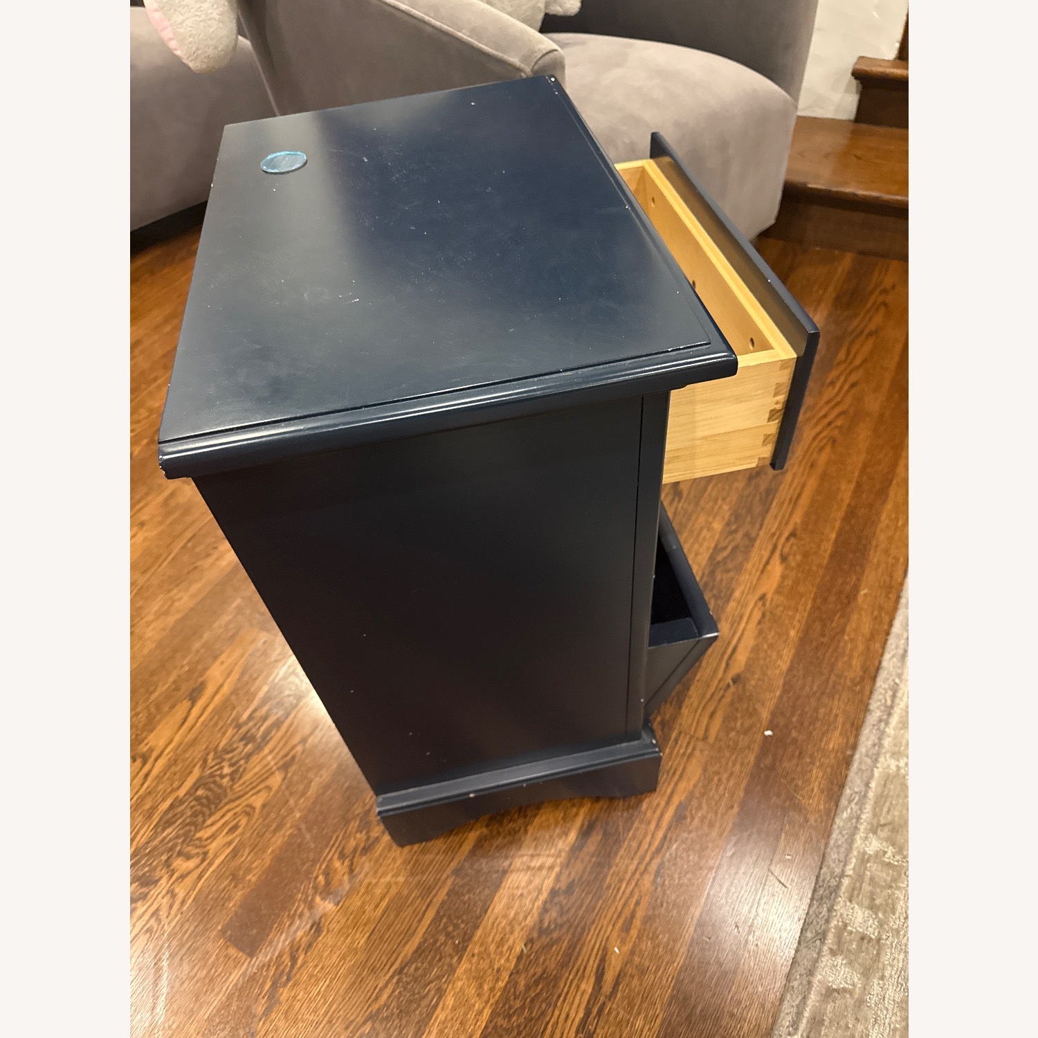 The Land of Nod Walden Blue Wood Nightstand - image-2