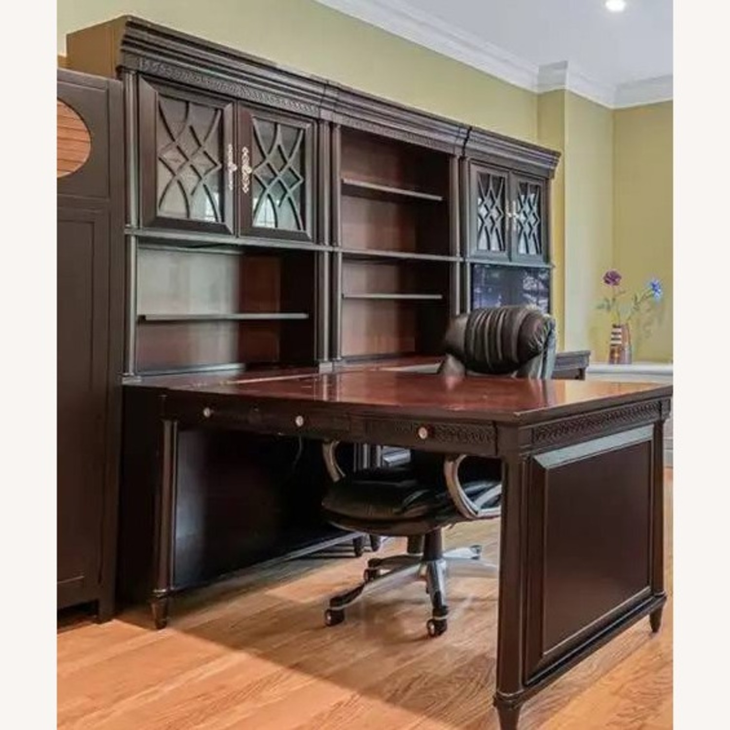 Credenza and Hutch and Desk - image-2