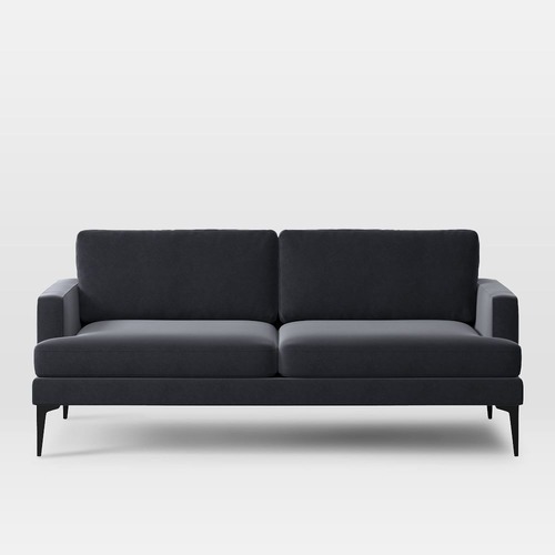 Used West Elm Andes Sofa Dark Blue/Grey  for sale on AptDeco