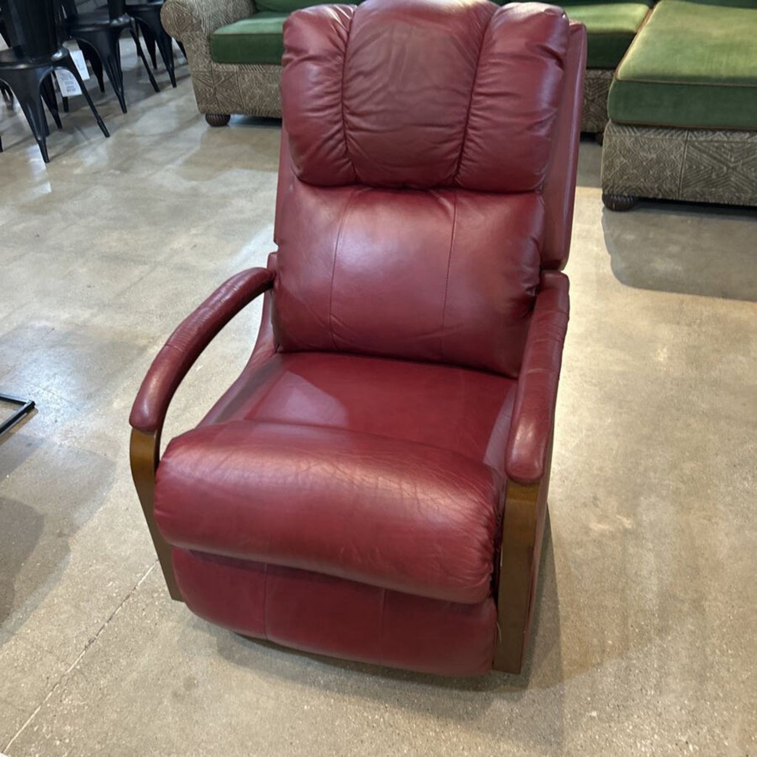 La-Z-Boy Harbor Town Rocking Recliner Maroon - image-1