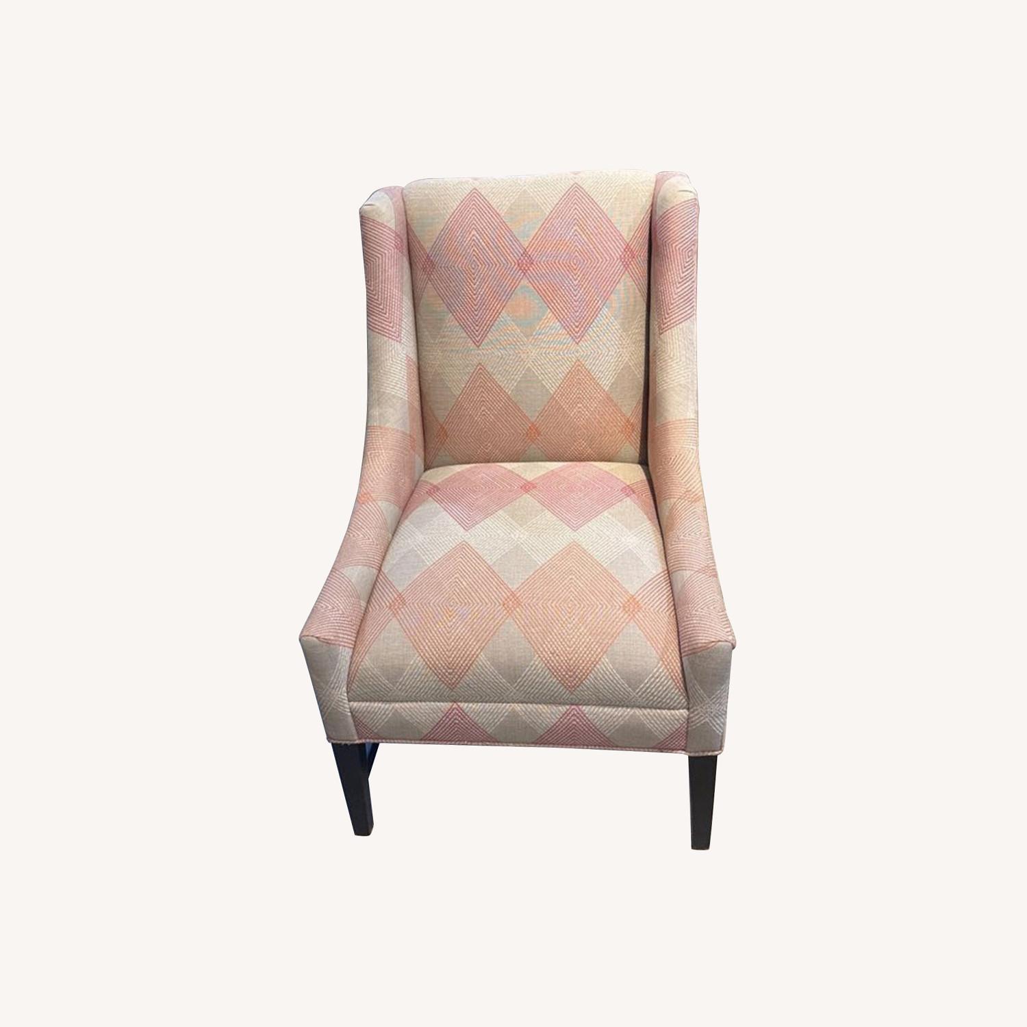 Crate & Barrel Chloe Argyle Lounge Chair - image-0