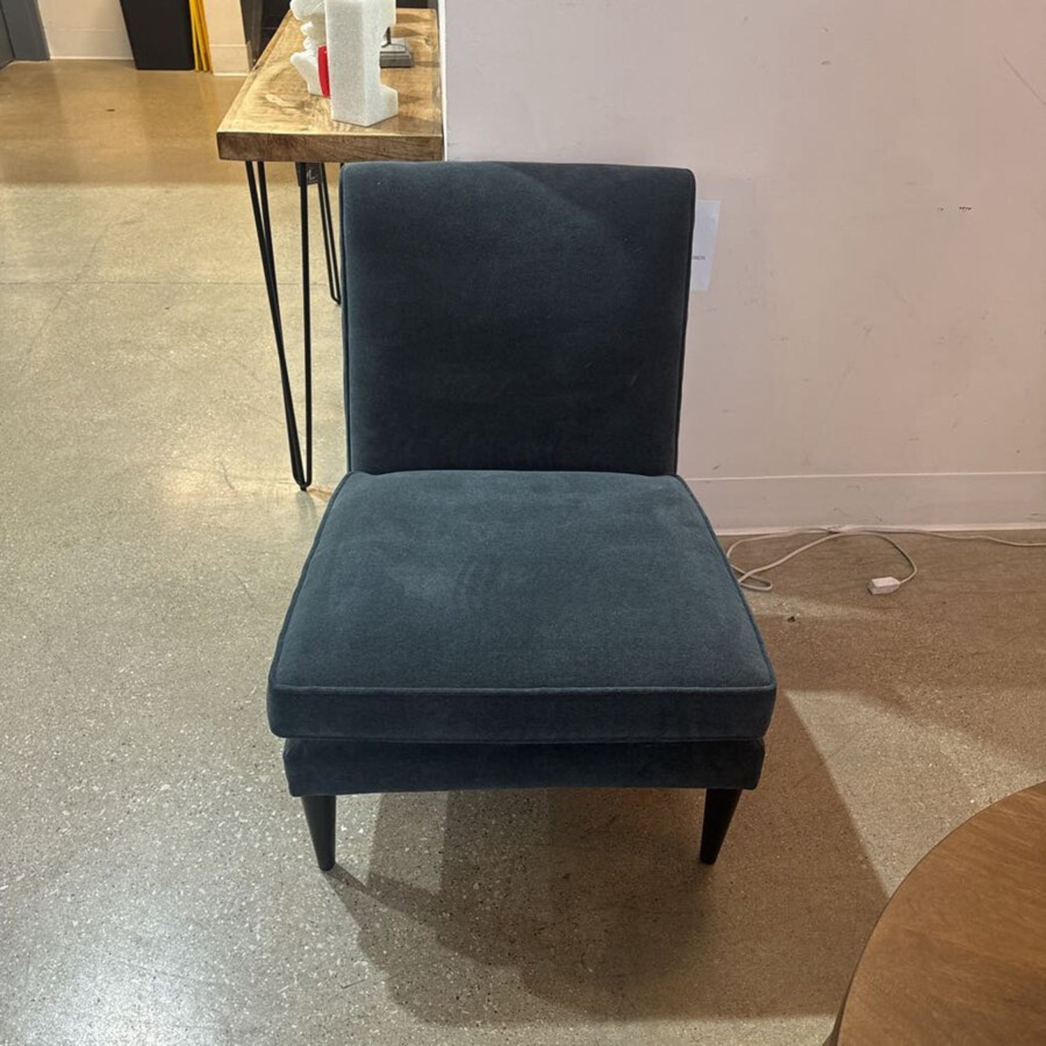 Crate & Barrel Modern Armless Chair - image-1