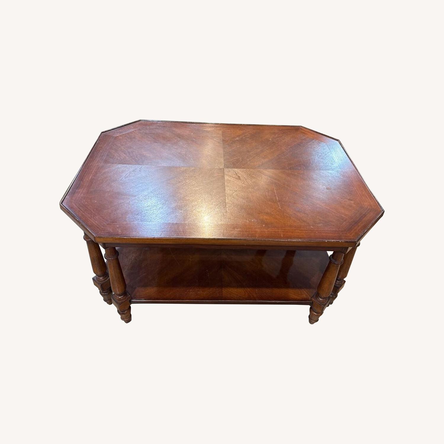 Solid Wood Occasional w Open Shelf Coffee Table - image-0