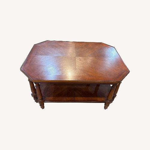 Used Solid Wood Occasional w Open Shelf Coffee Table for sale on AptDeco