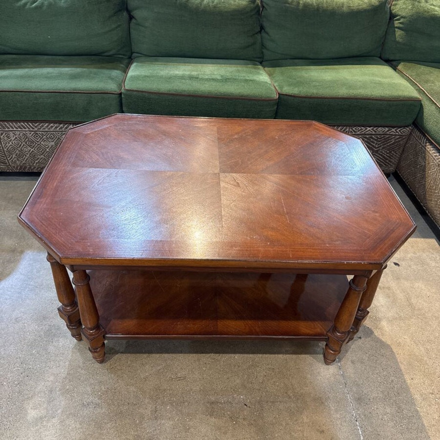 Solid Wood Occasional w Open Shelf Coffee Table - image-4